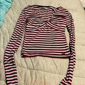 Hollister red, white, and blue shirt